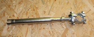 Side stays/braces, complete, threaded sleeve = 250 mm, winding rod = 150 mm, with clamp, rubber & bolts