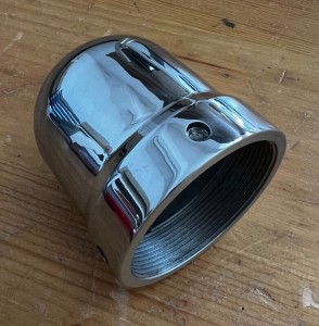 Cardan bell for R25/3 Alu polished