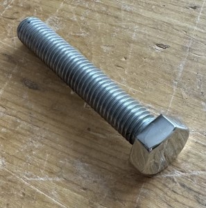 M12 x 70 screw, V2A for spring hanger