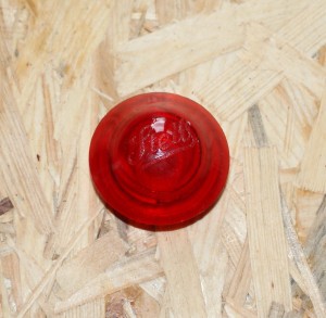 Lens for Cobra lamp, back, red with STEIB print